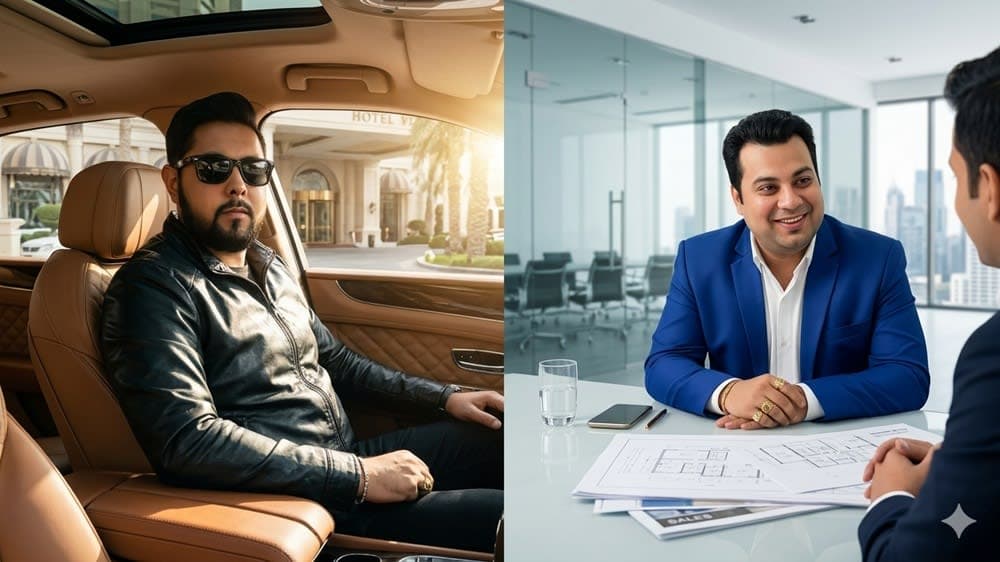 Narender Pahuja and Jimmy Asija official in-house call center team managing luxury hospitality and real estate inquiries.